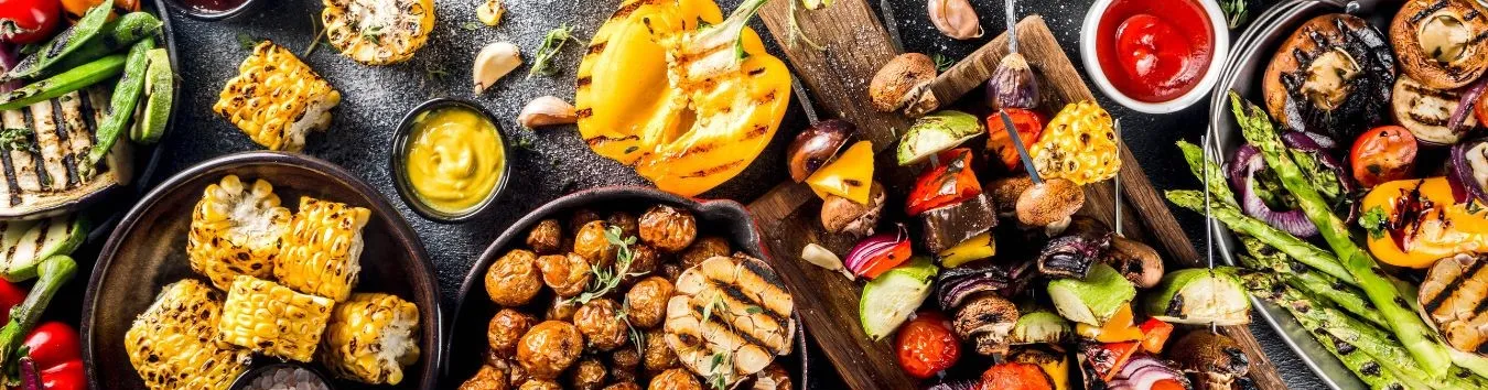 Hier findest Du vegane Grillrezepte.