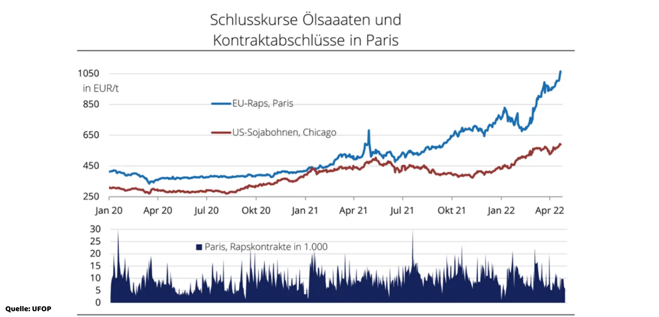 Die Preise für Pflanzenöle sind innerhalb der letzten Monate rapide angestiegen.